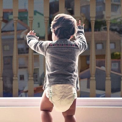 Unyqoos ® Veiligheidsnet voor Kinderen en Huisdieren - Balkon, Trap, Leuning Beschermingsoplossing, 300 x 90 cm, Zwart