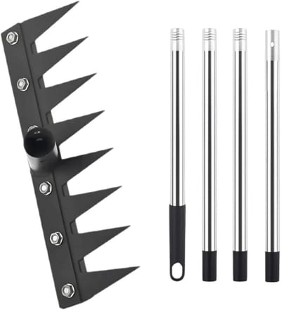 Onkruidsteker Lange Handgreep - Tuin Gereedschap - Onkruid Verwijderen - Verstelbare Lengte - 84-157 cm - Zwart