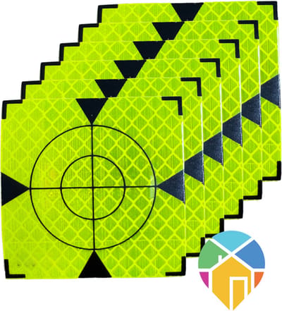Meetstickers - GEEL - extra - 30x30