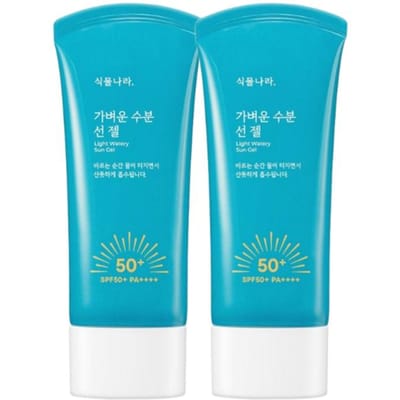 Shingmulnara (cosmeticamerk) Lichte Vocht Zonne Gel UV Bescherming Hydraterende Zonnebrandcrème 60ml (2st) blue