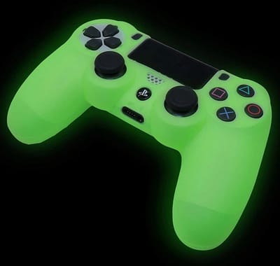 *** Controller Skin Siliconen Grip Glow In Dark Geschikt voor PS4 - Beschermhoes - van Heble® ***