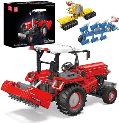 Mouldking 17064 - Trekker Oldtimer - Landbouw - Tractor - RC - Bestuurbaar - Bouwset - 1857 onderdelen