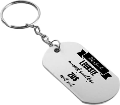 Akyol - dit is hoe de leukste en meest geweldige zus eruit ziet sleutelhanger - Zus - familie - cadeau - 54 x 29mm