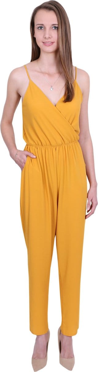 John Zack - Mosterdkleurige Jumpsuit / Broekpak