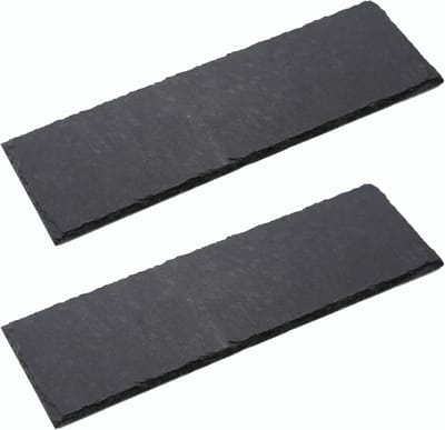2x leisteen borden I rechthoekig I 20x15x0,5 cm I leisteen borden leisteen bord serveerbord serveerborden leisteen bordenset