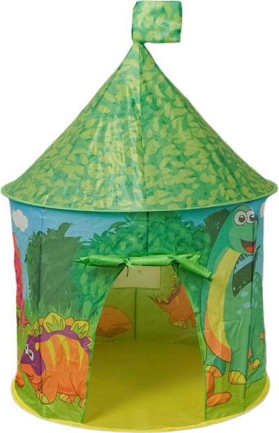 Speelgoedtopdeals Speeltent dino cartoon - Rond, 100 cm doorsnede - T20505