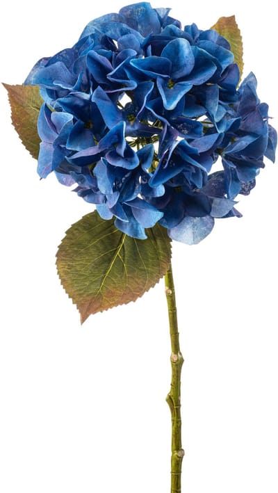 Emerald - Kunstbloem Hortensia steel 47cm blauw - Kunstplant voor binnen