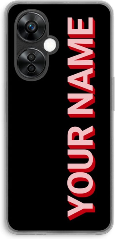 Gepersonaliseerd - Case Company® - Hoesje geschikt voor OnePlus Nord CE 3 Lite hoesje - Namecase - Soft Cover Telefoonhoesje - Bescherming aan alle Kanten en Schermrand