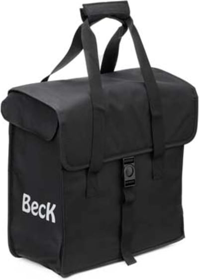 BECK Canvas Shopper Fietstas zwart