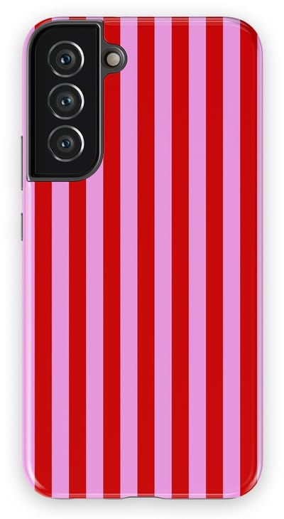 DripCase Gestreept Hoesje Samsung Galaxy S22 Plus | Backcover met Mag | Stripes Motief | Trendy Case Samsung Galaxy S22 Plus met Strepen Candy Stripes