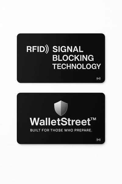 WalletStreet™ RFID Kaart – RFID & NFC Bescherming – Anti Skim Pas – Privacy Bescherm Kaart – Betalen Blokkeren – Voor Portemonnee & Pasjeshouder