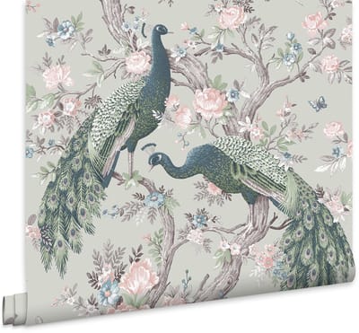 Laura Ashley - Vliesbehang - Belvedere Saliegroen