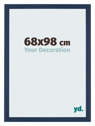 Your Decoration - Puzzellijst 68x98 cm - Donkerblauw Geveegd - Puzzellijst 1500-2000 stukjes - MDF Fotolijst - Mura