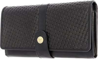 CHIEMSEE Portemonnee Antwerp Wallet with Flap Black Zwart