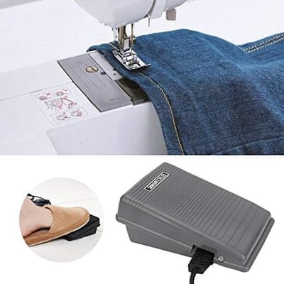 Voetpedaal voor naaimachine met snelheidsregeling en kabel - Compatibel met diverse merken zoals Bernina en Babylock, ideaal voor naaiwerk en hobbyisten
