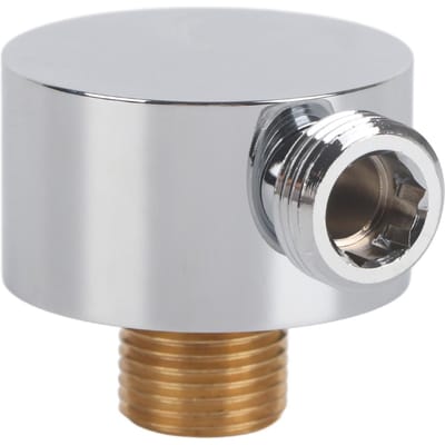 G1/2 Messing Ronde Vorm Doucheslang Connector Douche Uitlaat Elleboog Accessoires white