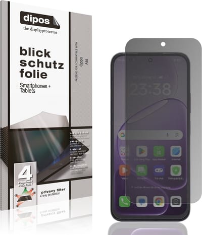 dipos – Matte Privacy Screenprotector geschikt voor Oppo A6t | Anti-Spy Beschermfolie
