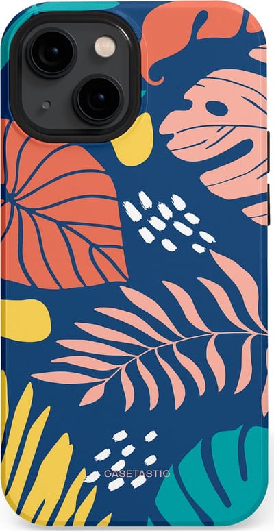 Casetastic Hoesje Geschikt voor Apple iPhone 13 Mini Magsafe - Stijlvolle Beschermende Duo-layer Case - Zwoele avond