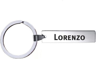 Sleutelhanger Met Naam - Lorenzo - RVS