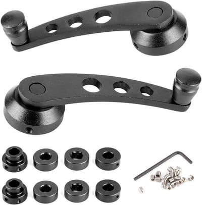 Dailygoods - Raam Handgreep Riser - Universele Raamopener voor Auto's - Zwart Aluminium