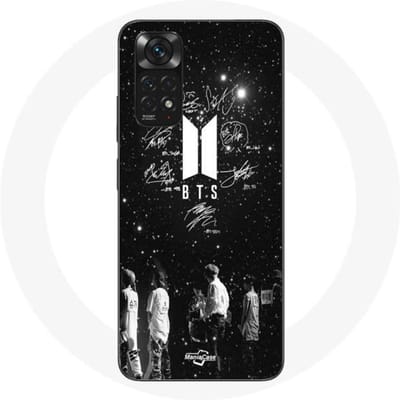 Hoesje - BTS - Xiaomi Redmi Note 11s 4G - Flexibel - Zwart - BTS Leden