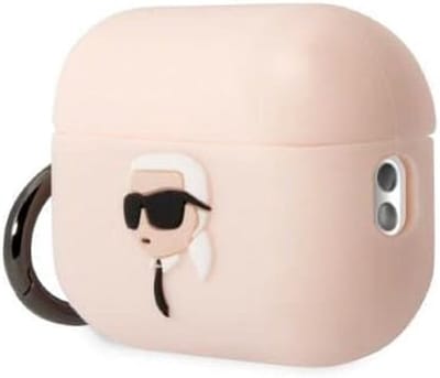 3D Siliconen Hoesje voor AirPods Pro 2 - Trendy Roze Hoofd Design
