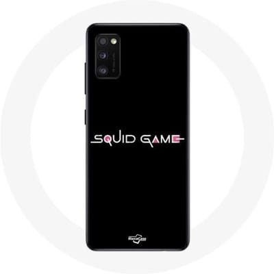 Coque - Samsung - Galaxy A41 - Souple - Noir - Squid Game logo noir