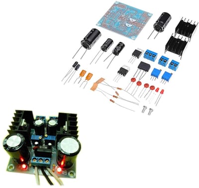 Dailygoody - DIY LM317 LM337 Voedingsmodule - Verstelbare Kit - FR-4-printplaat - Negatieve Dual Power - Geschikt voor hobbyprojecten - Compact formaat