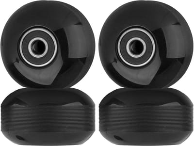 Skateboard wielen set - Cruiser wielen - Street tricks - 95A hardheid - 52 mm - Zwart