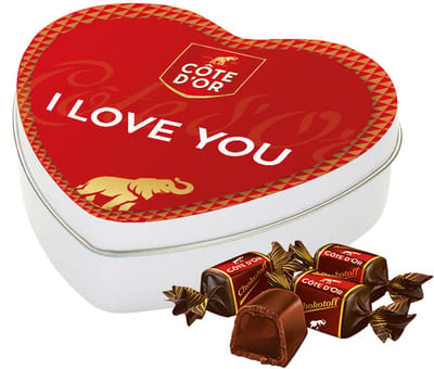 Côte d'Or Chokotoff geschenkdoos hartje "I love you" - chocolade cadeau - valentijncadeau - 180g