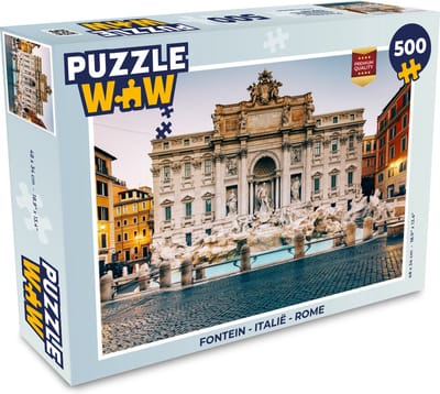Puzzel Fontein - Italië - Rome - Legpuzzel - Puzzel 500 stukjes