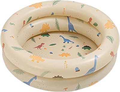 Opblaasbare Peuterzwembad voor Binnen en Buiten - Retro Stijl, Dikke Waterpool, Geschikt voor Baby's en Kinderen met Schattige Dinosaurusprint