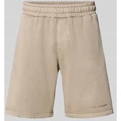 regular fit sweatshorts met gestikt logo
