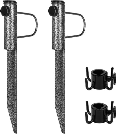 Dailygoods- Parasolstandaard Staal - Parasolhouder - Grondboor Parasol - Parasolharing - Parasolstok - Geschikt voor masten 20-35 cm