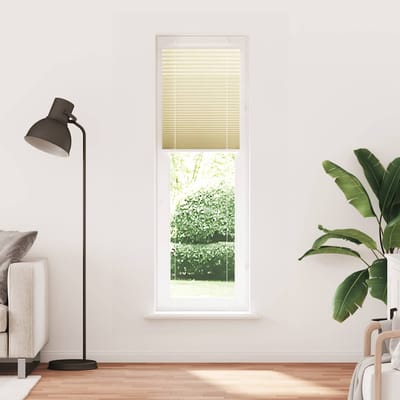 vidaXL - Plissé - rolgordijn - 60x200 - cm - stofbreedte - 59,4 - cm - polyester - crème