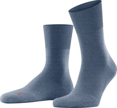 FALKE Run eenkleurig katoen functioneel materiaal sokken unisex blauw - maat 37-38