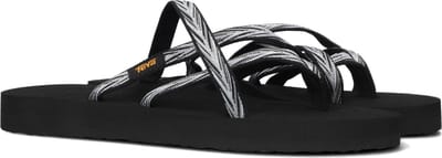 Teva W Olowahu Dames Slippers - Zwart/Wit - Maat 36