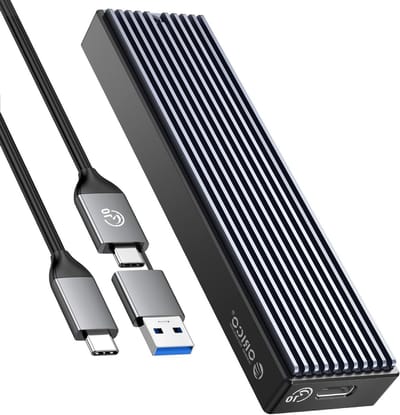 Externe M.2 NVMe SSD Behuizing met 10 Gbit/s USB 3.2 Gen2 Type-C, Ondersteunt UASP en Smart Technologie voor 2230/2242/2260/2280 SSD's