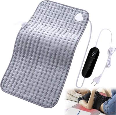 Elektrische Kruik 30x60 cm met 9 Warmtestanden en Timer voor Rug en Nek