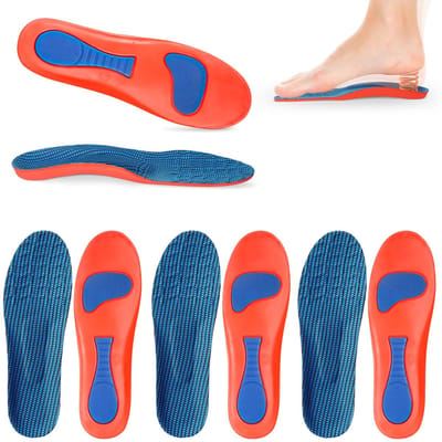 Dailygoods- Inlegzolen Ergonomisch - Steunzolen Hielspoor - Dempende Inlegzolen - Ondersteuning Platte Voeten - Ademend Gel - Orthopedische Inlegzolen
