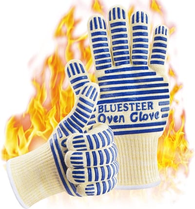 Hittebestendige Ovenhandschoenen 540°C - Antislip Siliconen BBQ Handschoenen voor Keuken & Grill