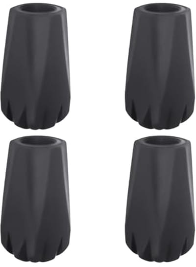 Prismatische Voetafdekkingen voor Trekkingstokken - Antislip Rubber Buffers voor Nordic Walking en Wandelen (4 stuks)