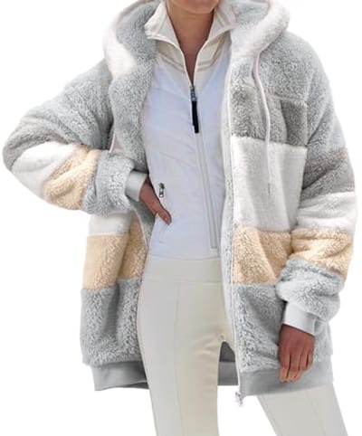 Dames Hoodie met Capuchon en Teddy-Fleece voor Herfst en Winter