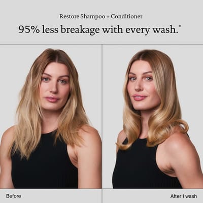 Living Proof Restore Shampoo and Conditioner Travel Size Bundle for Damage Repair, Strengthening and Shine