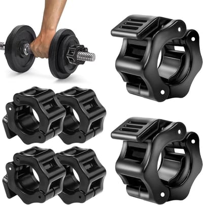 Pack van 6 Dumbbell Bars met Snelsluiting 30 mm - Gewichtheffen, Fitness Accessoires, Krachttraining Clamp