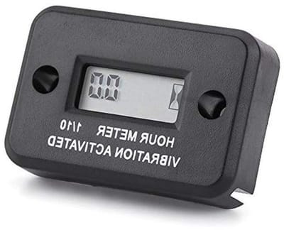 Digitale Urenteller - Vibratie Teller - Motor Uren Bijhouden - Draadloos Trilling Geactiveerd - LCD Display - Zwart