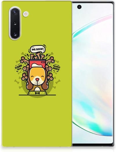 Samsung Galaxy Note 10 Telefoonhoesje met Naam Doggy Biscuit