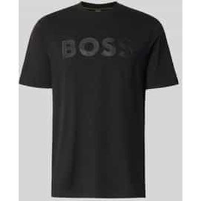 regular fit T-shirt van puur katoen model 'TS_STRUCTURE LOGO 1027473'