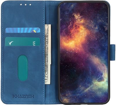 KHAZNEH OnePlus Nord CE 3 Lite Hoesje Retro Wallet Book Case Blauw
