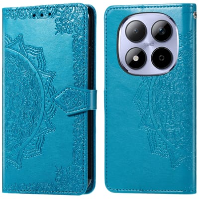 imoshion Hoesje - Geschikt voor Xiaomi Redmi Note 15 Pro Plus (5G) - Mandala Bookcase - Turquoise
